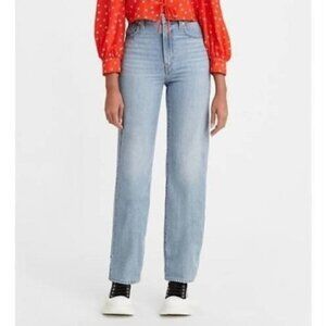 NEW Levi's Light Wash Jeans Size 28 High Rise Straight Leg Cropped